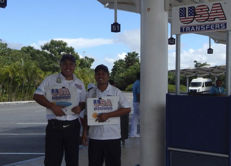 Cancun Airport Transfers with USA Transfers 2 USA Transfer Aiport Greeters