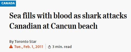 Cancun Shark Attack