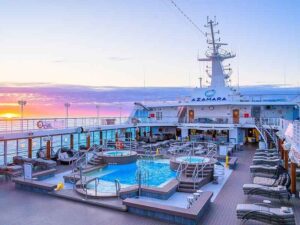 Pool Party Area with Sunrise