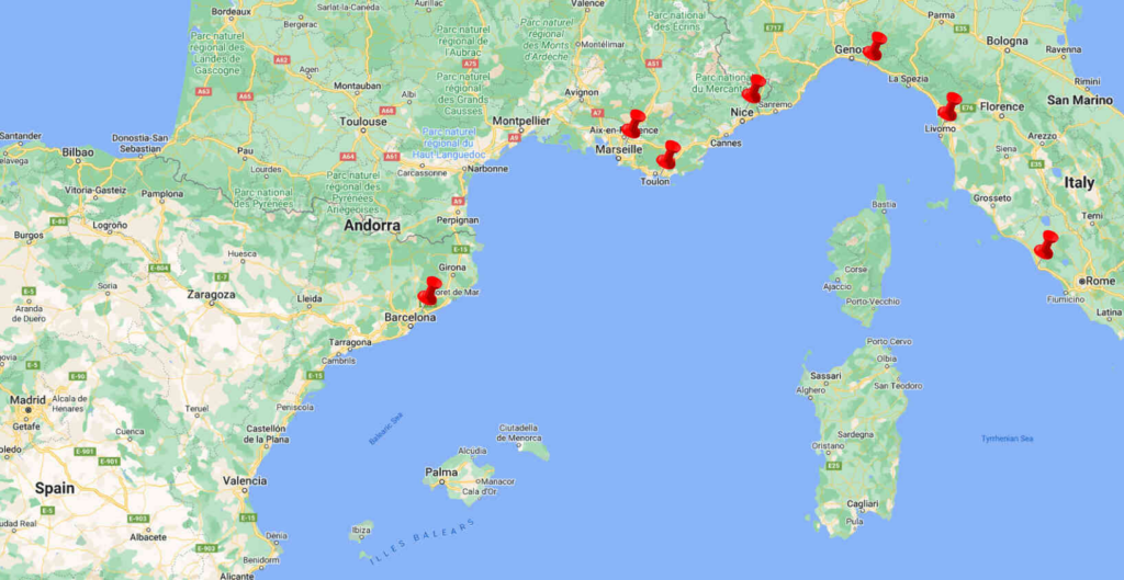 Desire Cruise 2024 | French Riviera 3 Desire Cruise 2024 Itinerary Ports