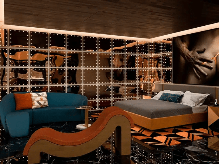 a room with a bed and a couch