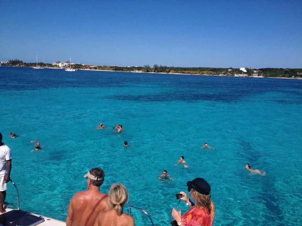 Skinny dipping during the Cancun Boobs Cruise