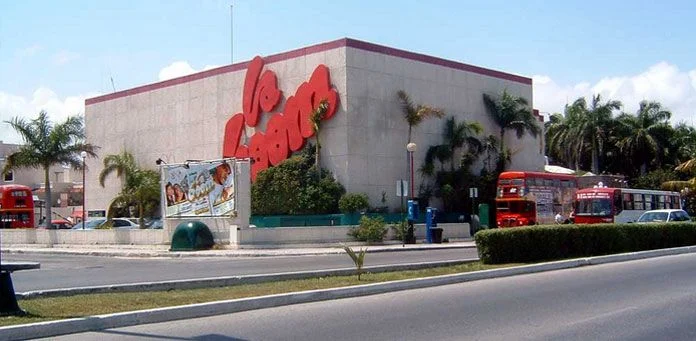 Historic La Boom nightclub building in Cancun