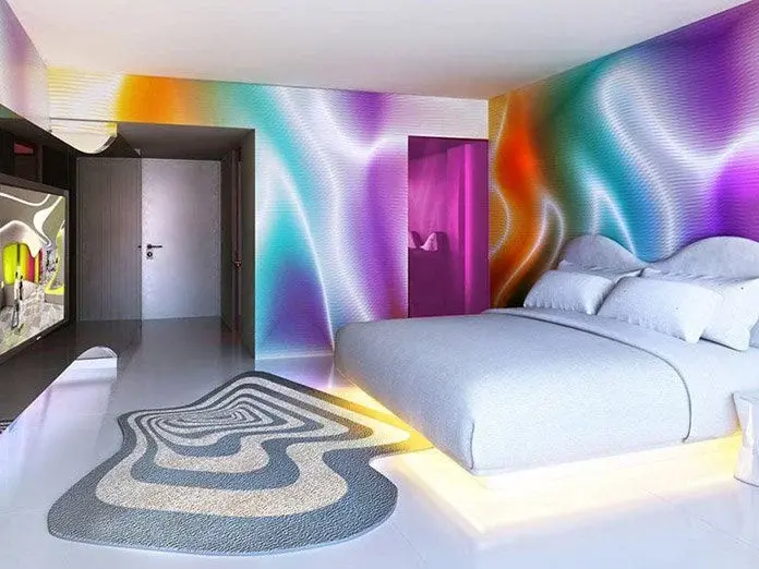2017 design rendering of a Jacuzzi room bedroom
