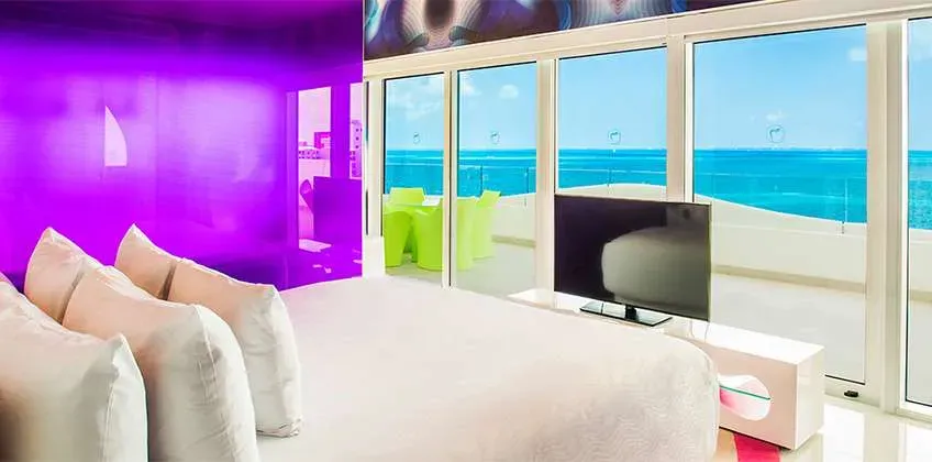Temptation Oceanfront Master Suite interior and ocean outlook